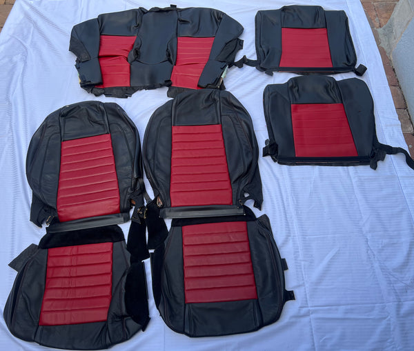 2007-2009 Shelby GT500 Black/Crimson Full Seat Interior Package