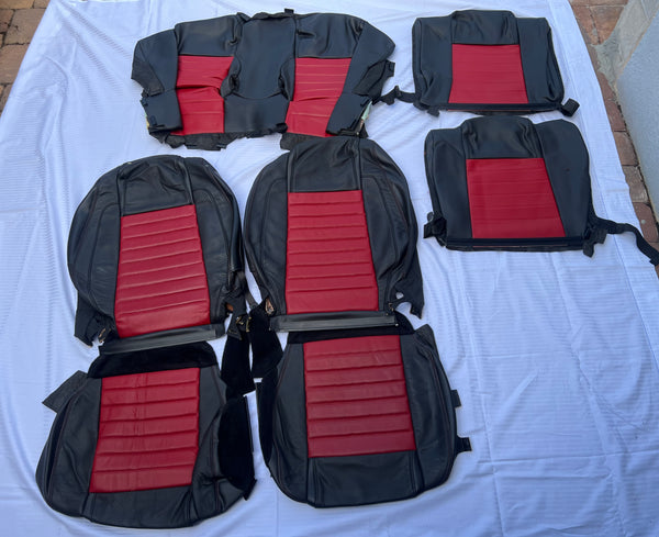 2007-2009 Shelby GT500 Black/Crimson Full Seat Interior Package