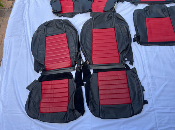 2007-2009 Shelby GT500 Black/Crimson Full Seat Interior Package