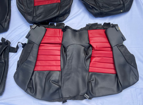 2007-2009 Shelby GT500 Black/Crimson Full Seat Interior Package