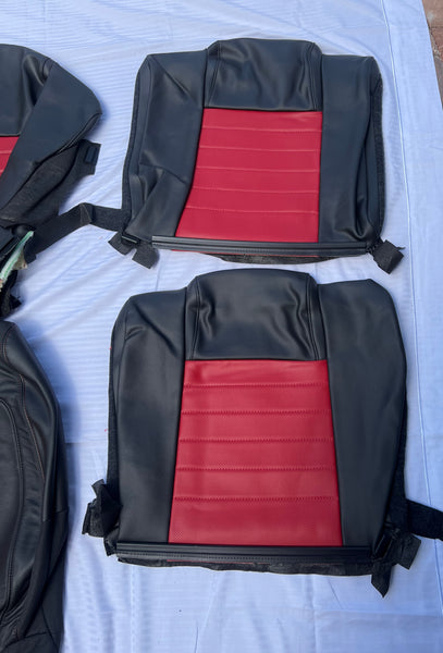 2007-2009 Shelby GT500 Black/Crimson Full Seat Interior Package