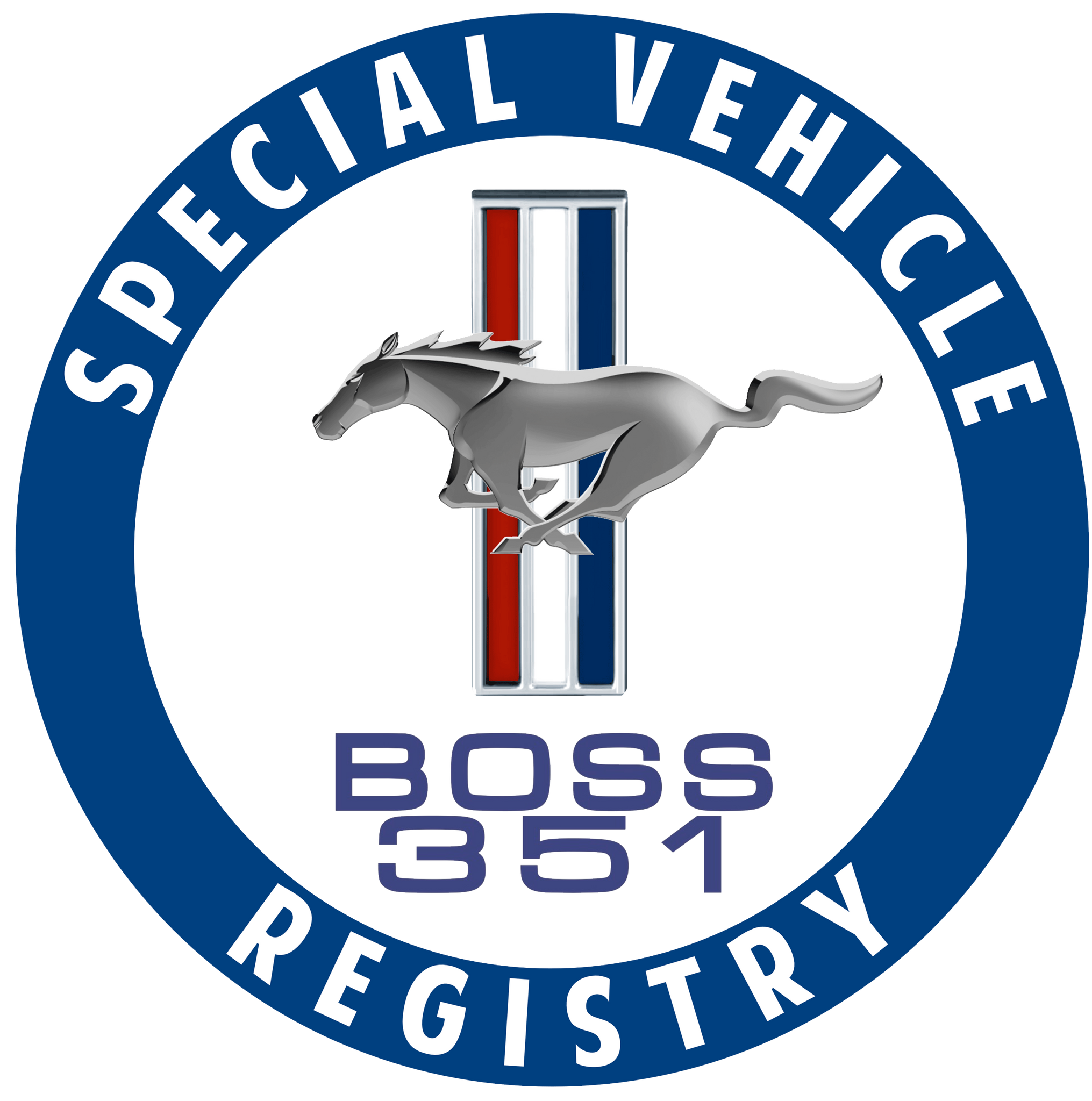 Ford Mustang Boss 351 Registry Decal