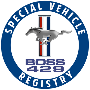 Ford Mustang Boss 429 Registry Decal