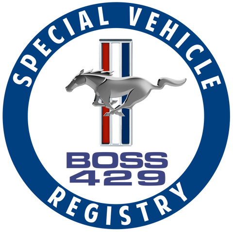 Ford Mustang Boss 429 Registry Decal