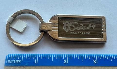 Carroll Shelby 85th Birthday Key Chain