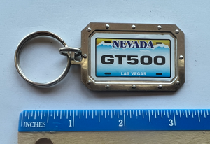 Shelby GT500 License Plate Key Chain