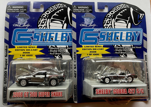 Shelby GT500, Shelby Cobra 427 S/C Spectra Chrome Die Cast 1/64 Scale: One of 1,000 Sets!