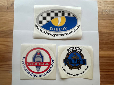 Shelby American 40th Anniversary Decal Set of 3