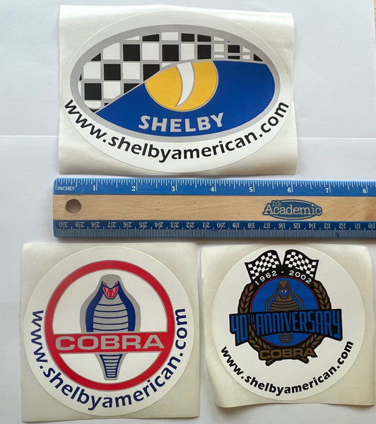 Shelby American 40th Anniversary Decal Set of 3