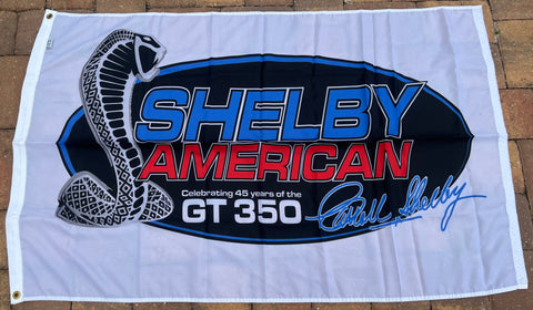 Shelby GT350 45th Anniversary Flag, Patch, Decal Set