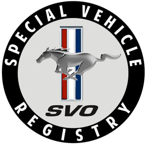 Ford Mustang SVO Registry Decal