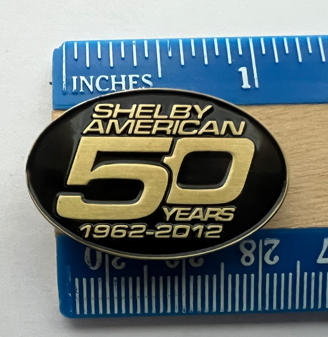 Shelby American 50 Years 1962-2012 Lapel Pin