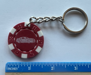 Shelby American GT500 Red Poker Chip Key Chain