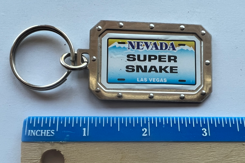 Shelby GT500 Super Snake License Plate Key Chain